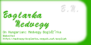 boglarka medvegy business card